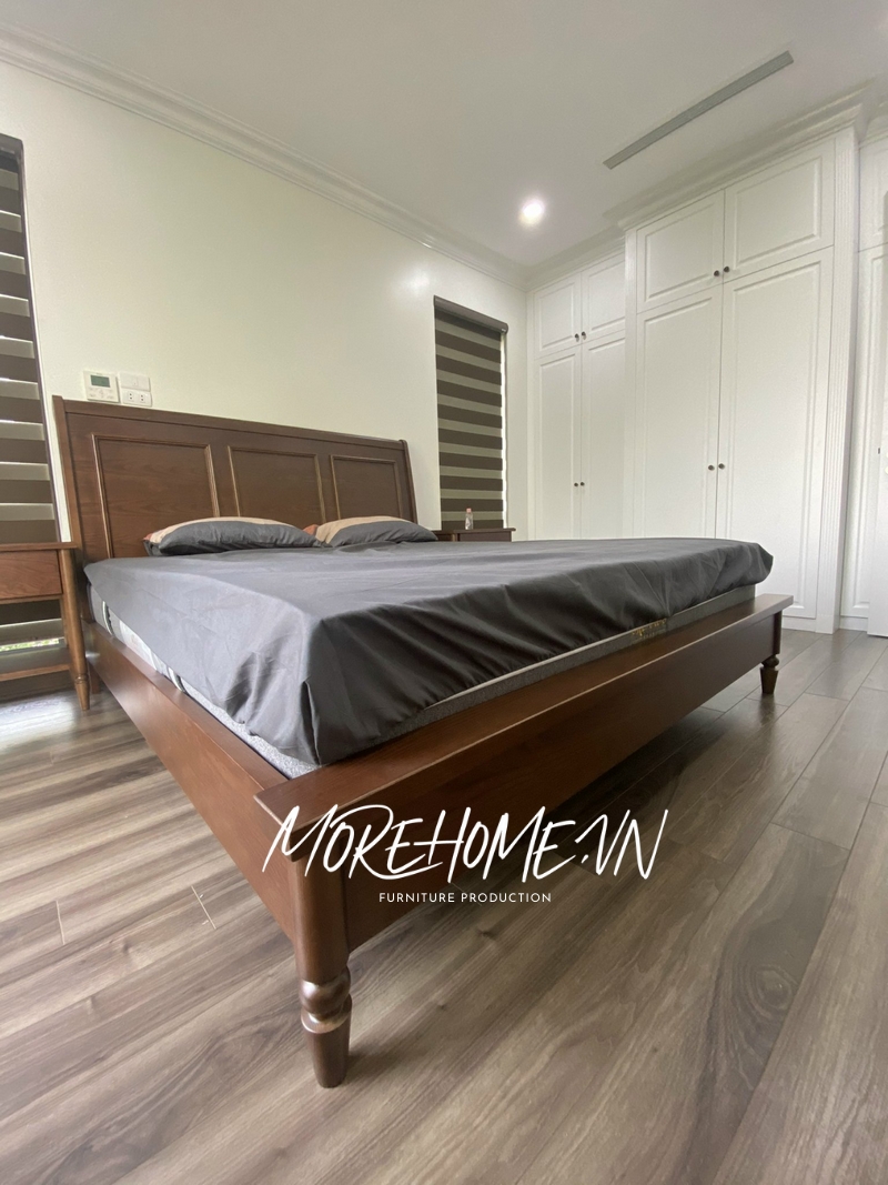Giường ngủ gỗ tự nhiên có chân phong cách địa trung hải nội thất quan trọng trong không gian đem tới sự nghỉ ngơi, những giấc ngủ ngon